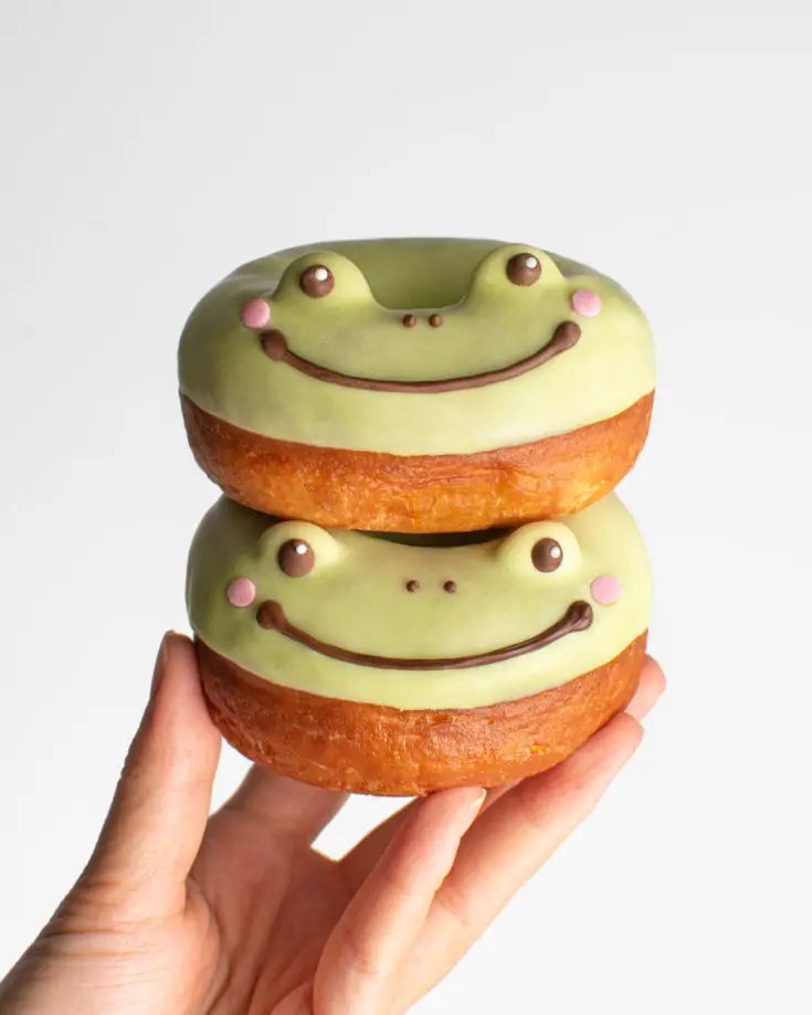 Matcha Frog Donuts