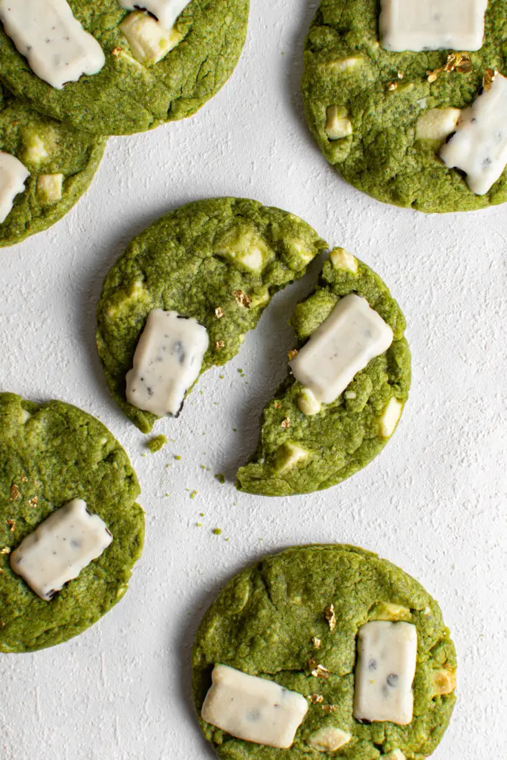 Brown Butter Matcha Cookies