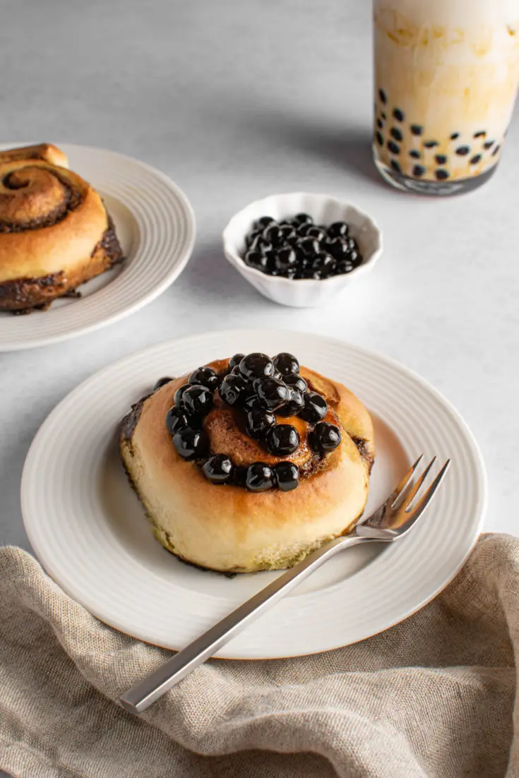 Hojicha Brown Sugar Boba Buns