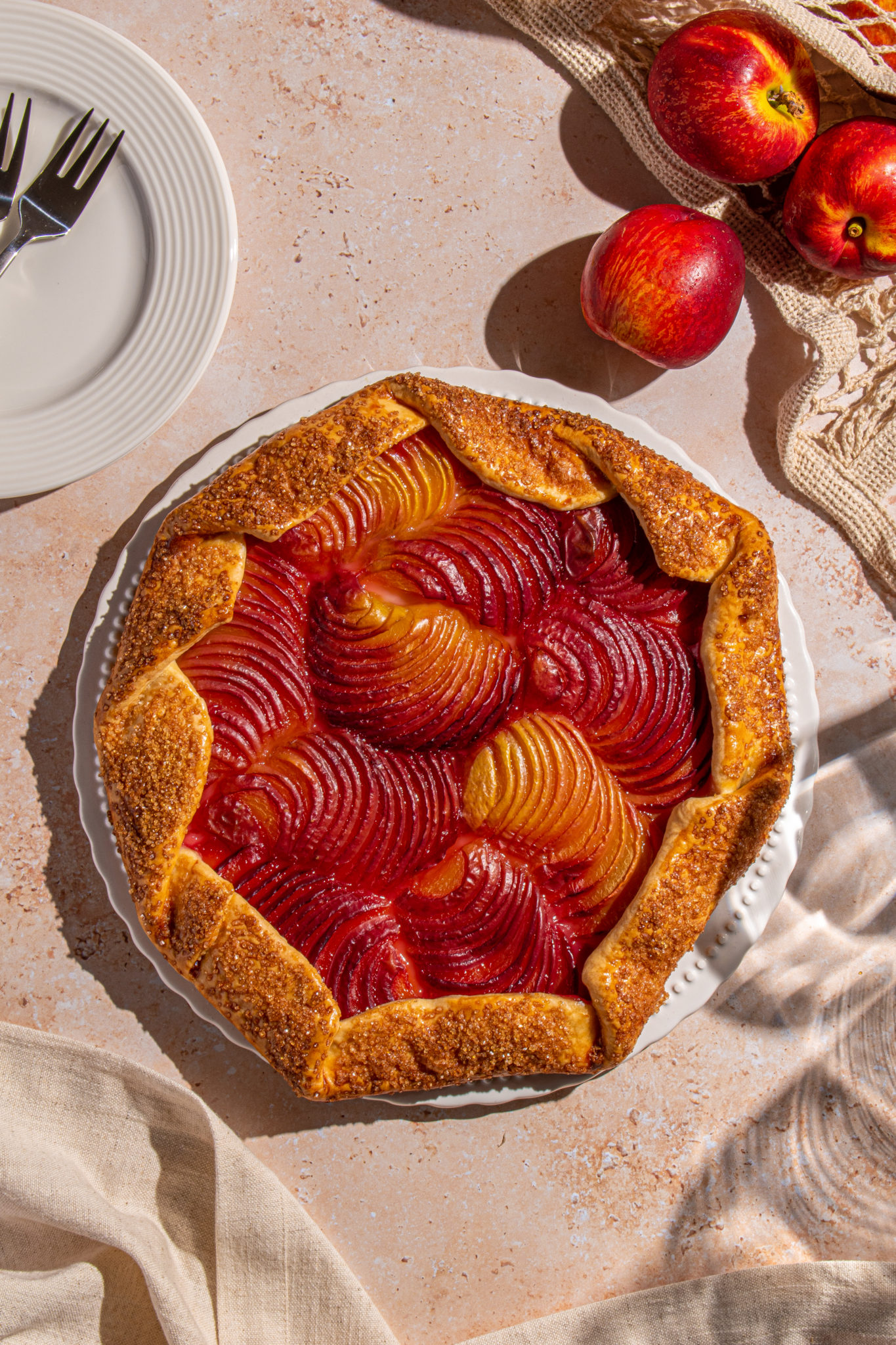 Easy Nectarine Galette Recipe EricTriesIt