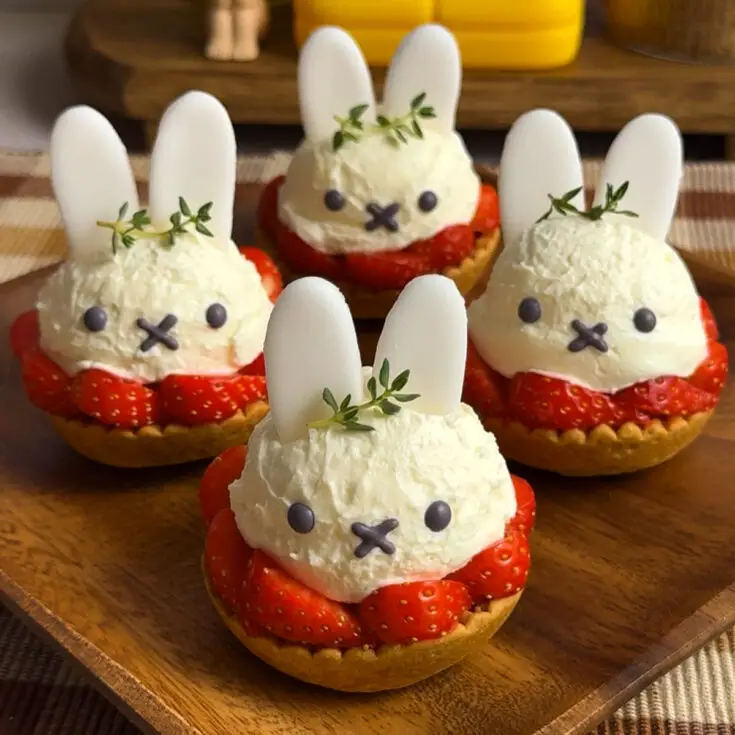 Miffy Strawberry Cheesecake Tartlets