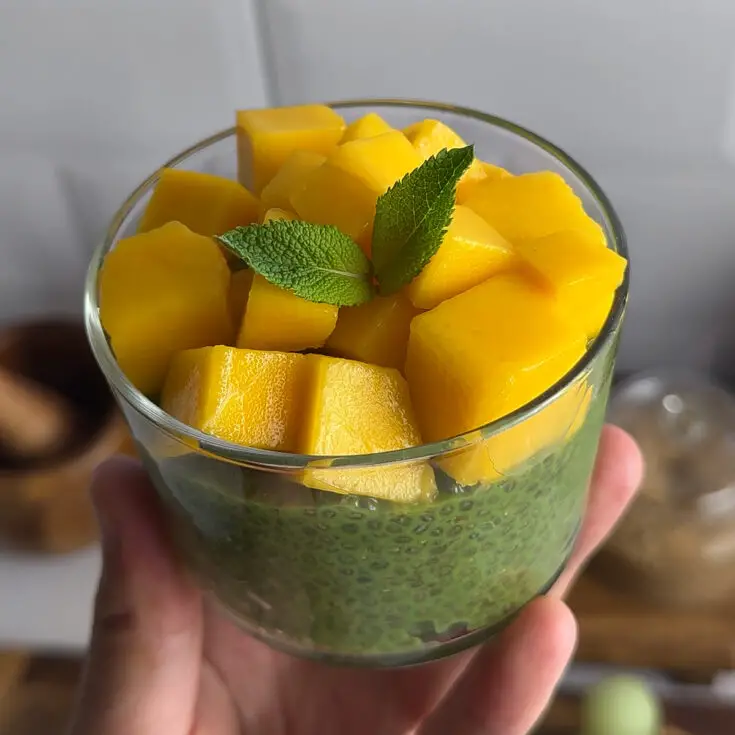 4-Ingredient Matcha Chia Pudding