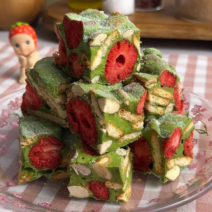 Matcha Snowflake Crisps 雪花酥 (Milk Nougat)