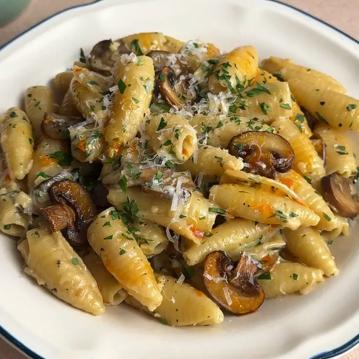 Creamy Miso Mushroom Pasta